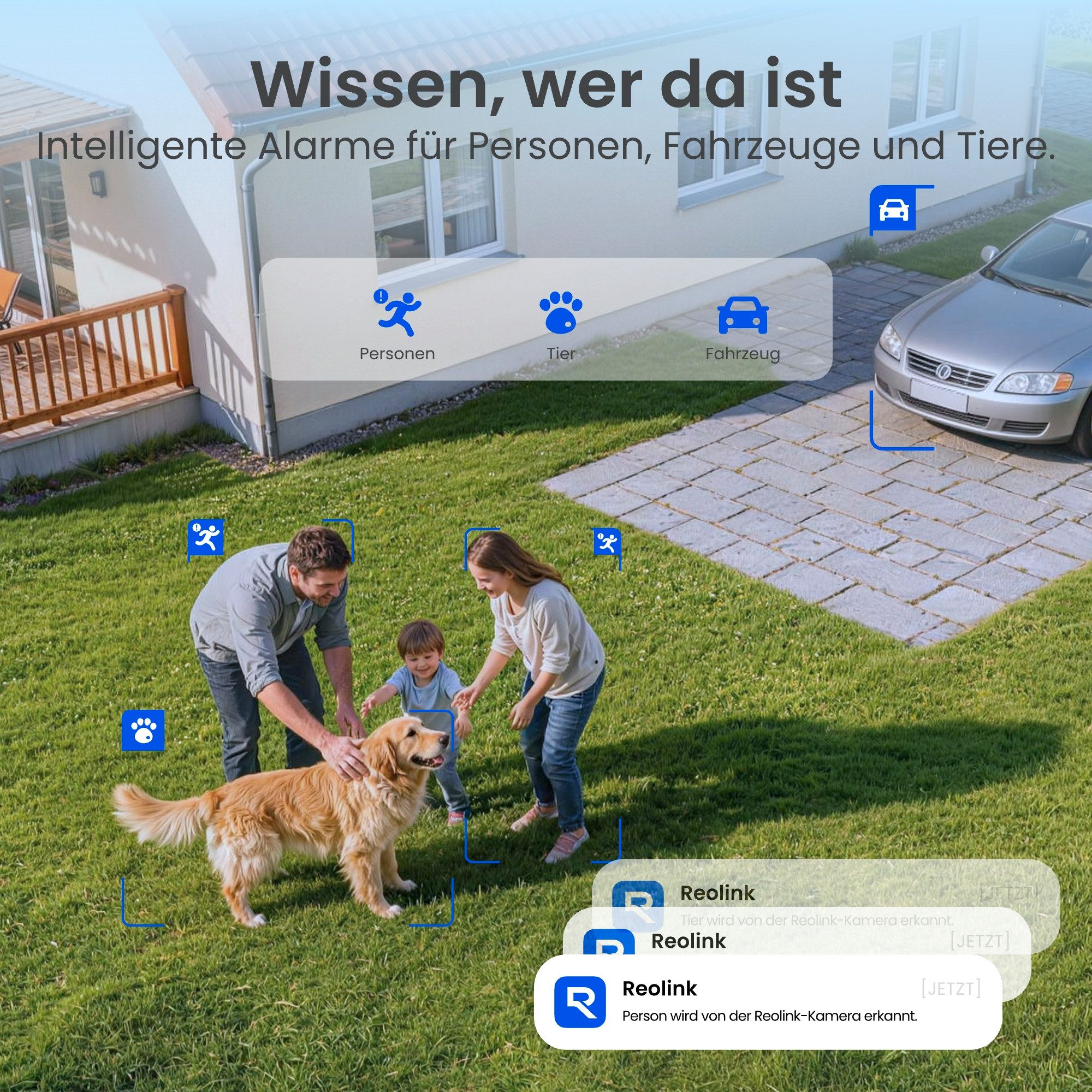 Reolink Überwachungskamera 5MP Argus 3 Pro mit Solar Panel Lite, Solar Akku Kabellose WLAN Kamera (AuBenbereich, 3K 5MP, 2-Wege-Audio, Spotlight Farbige Nachtsi – Bild 5 von 5