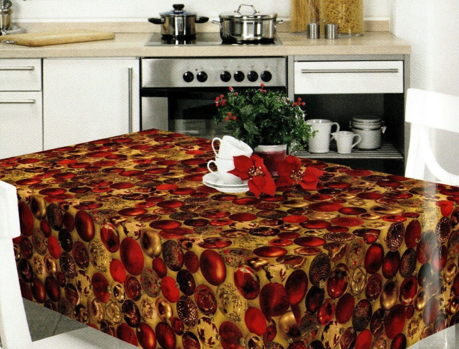 Peyer Syntex Tischdecke Weihnachten Tischdecke Weihnachtstischdecke mit Motiven abwischbar