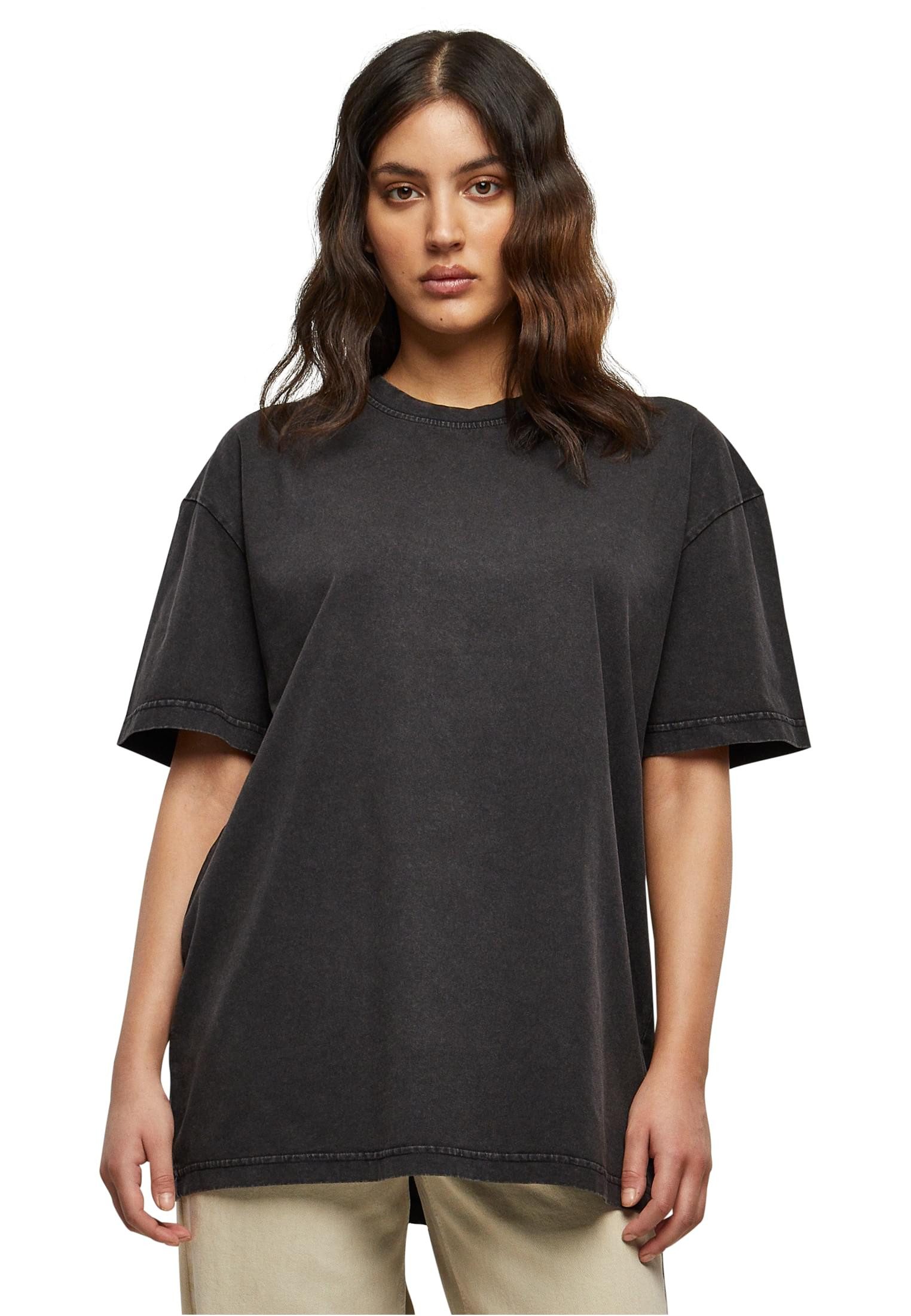 urbandreamz T-Shirt Damen Kurzarm Oversized Acid Wash T-Shirt Rundhals günstig online kaufen