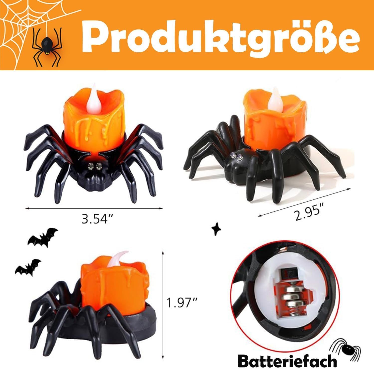 zggzerg LED-Kerze Halloween Spinne Kerzenlicht - günstig online kaufen