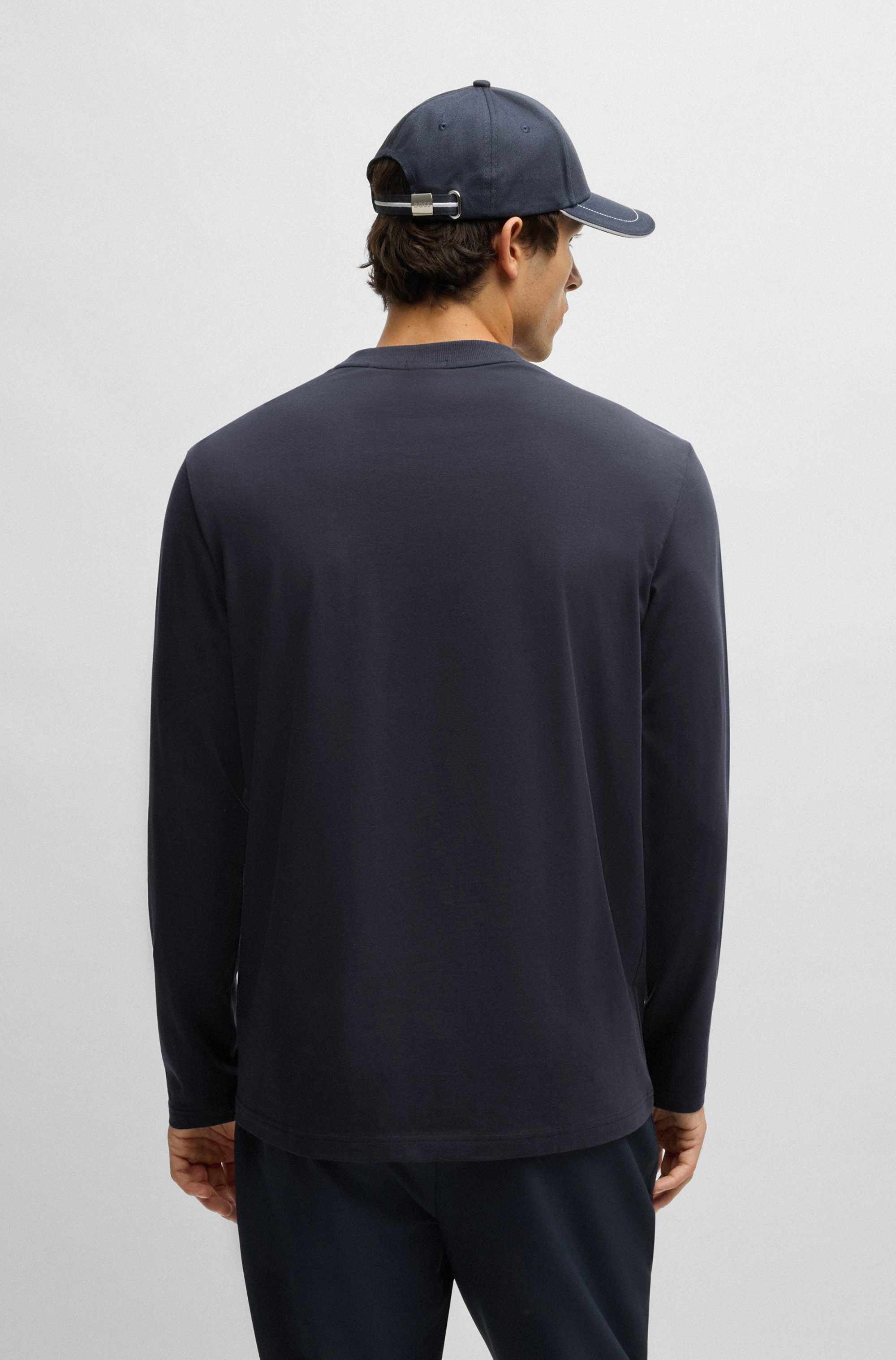 BOSS GREEN Langarmshirt Tee Long mit Rundhalsausschnitt günstig online kaufen