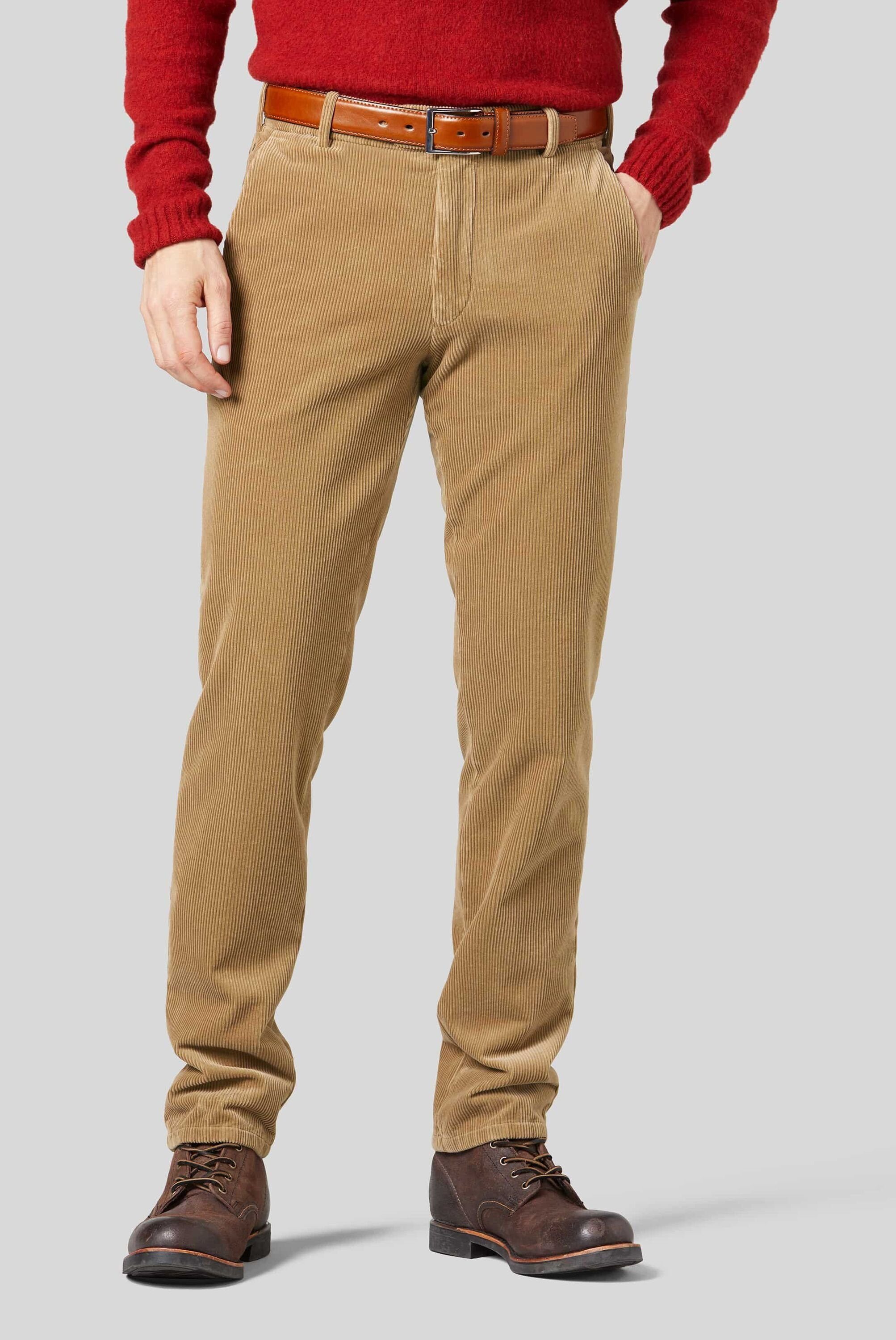 MEYER Chinohose cappuccino Superstretch