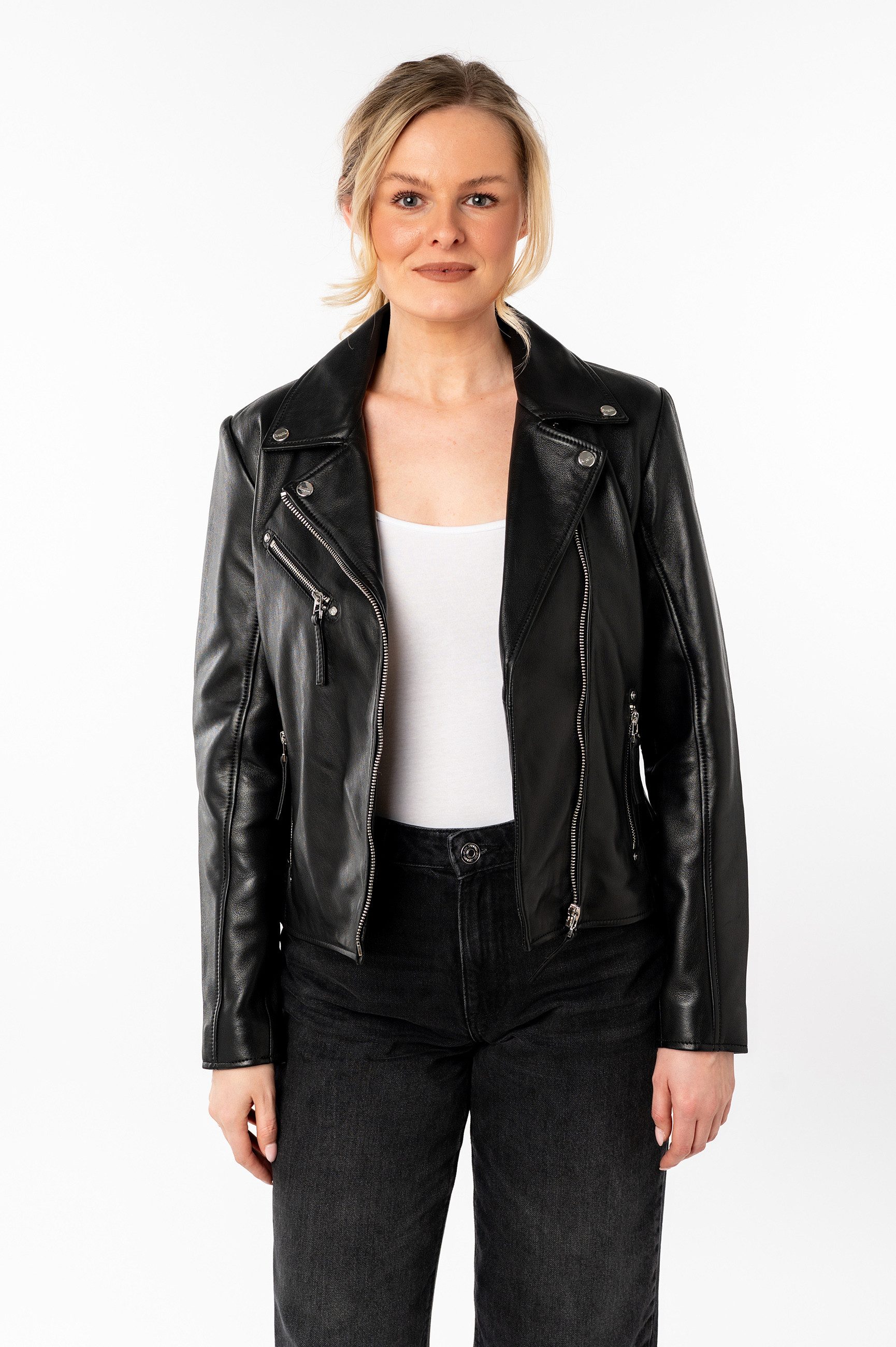 Mauritius Lederjacke MWPasja mit Reverskragen günstig online kaufen