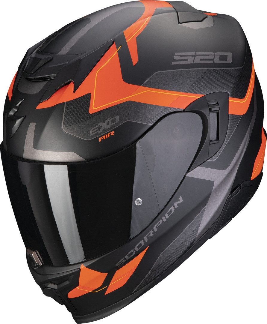 Scorpion Exo Motorradhelm EXO-520 Evo Air Elan Helm, vorbereitet für Kommunikationssystem,integriertes Sonnenvisier