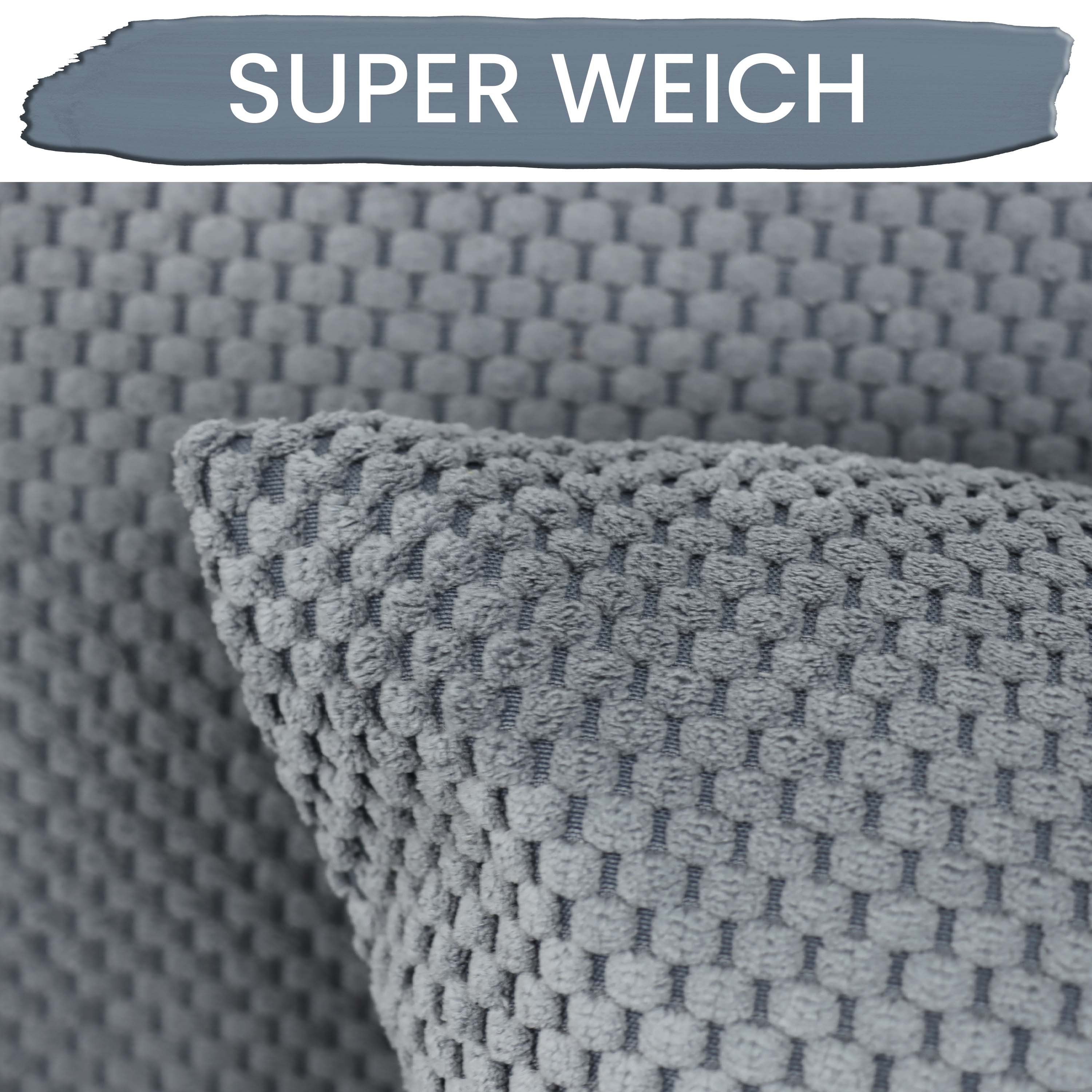 Amilian Dekokissen 2er Set Kissen - Zierkissen - Sofakissen mit Füllung und Kissenbezug, (2 Stück), Kopfkissen, Kuschelkissen, Couchkissen mit Kissenfüllung