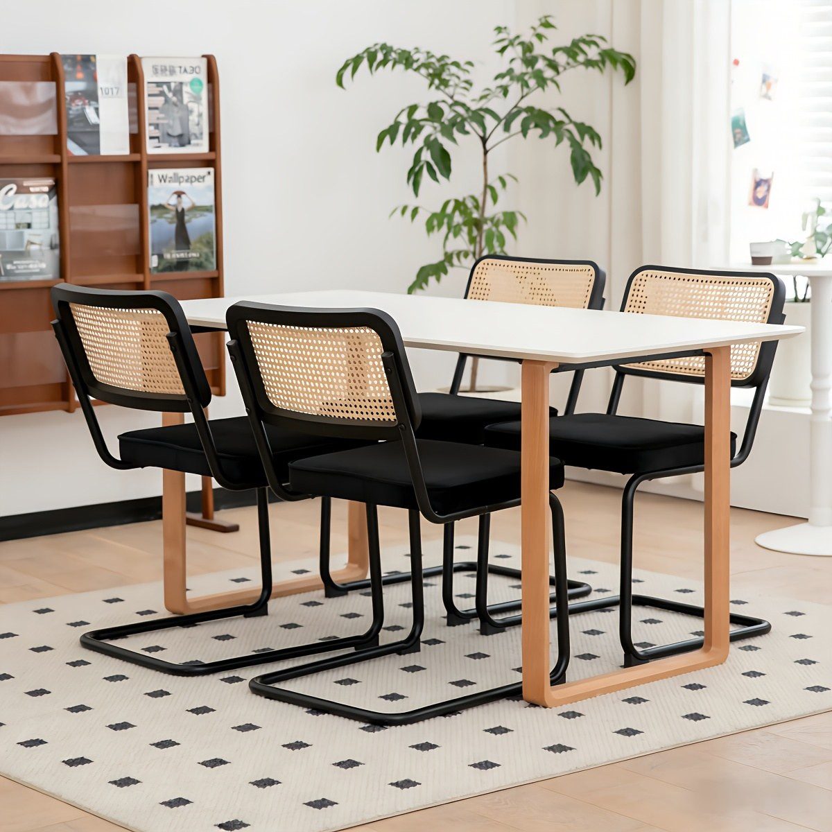 LIVIHOME Esszimmerstuhl TERRA (Set, 4 St), gepolsterte Sitzfläche, Materialvarianten, 4er Set