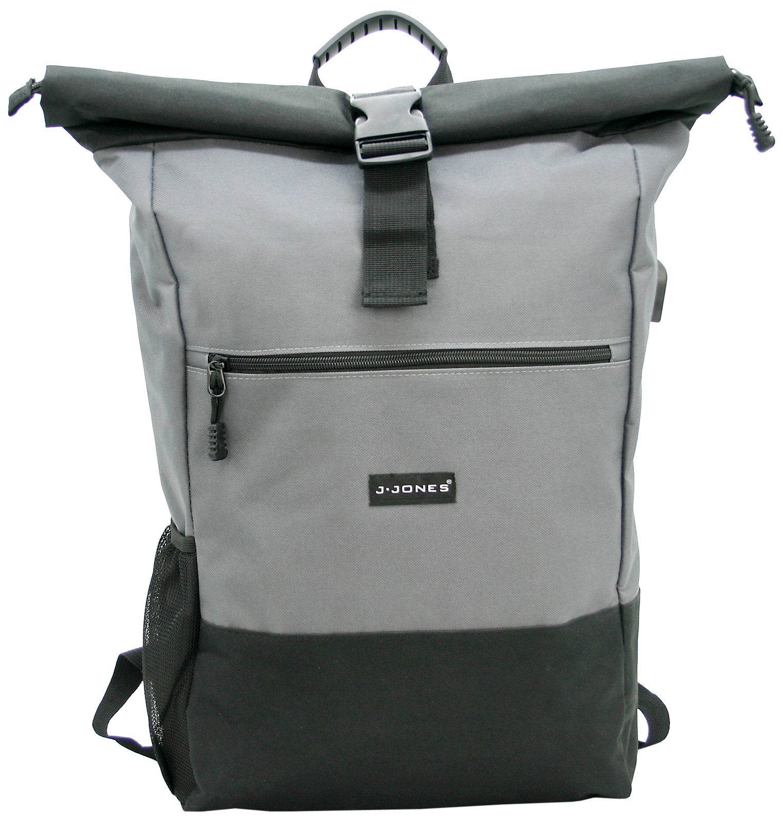 J JONES JENNIFER JONES Cityrucksack Großer Kurier-Rucksack mit Roll-Top, Laptopfach 16", 18 bis 22 Liter