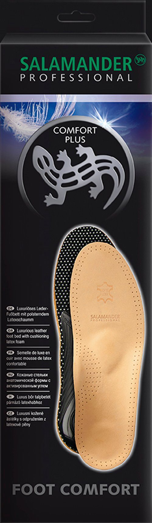 Salamander Fußbetteinlage Comfort Plus - Luxuriöses Leder Fußbett