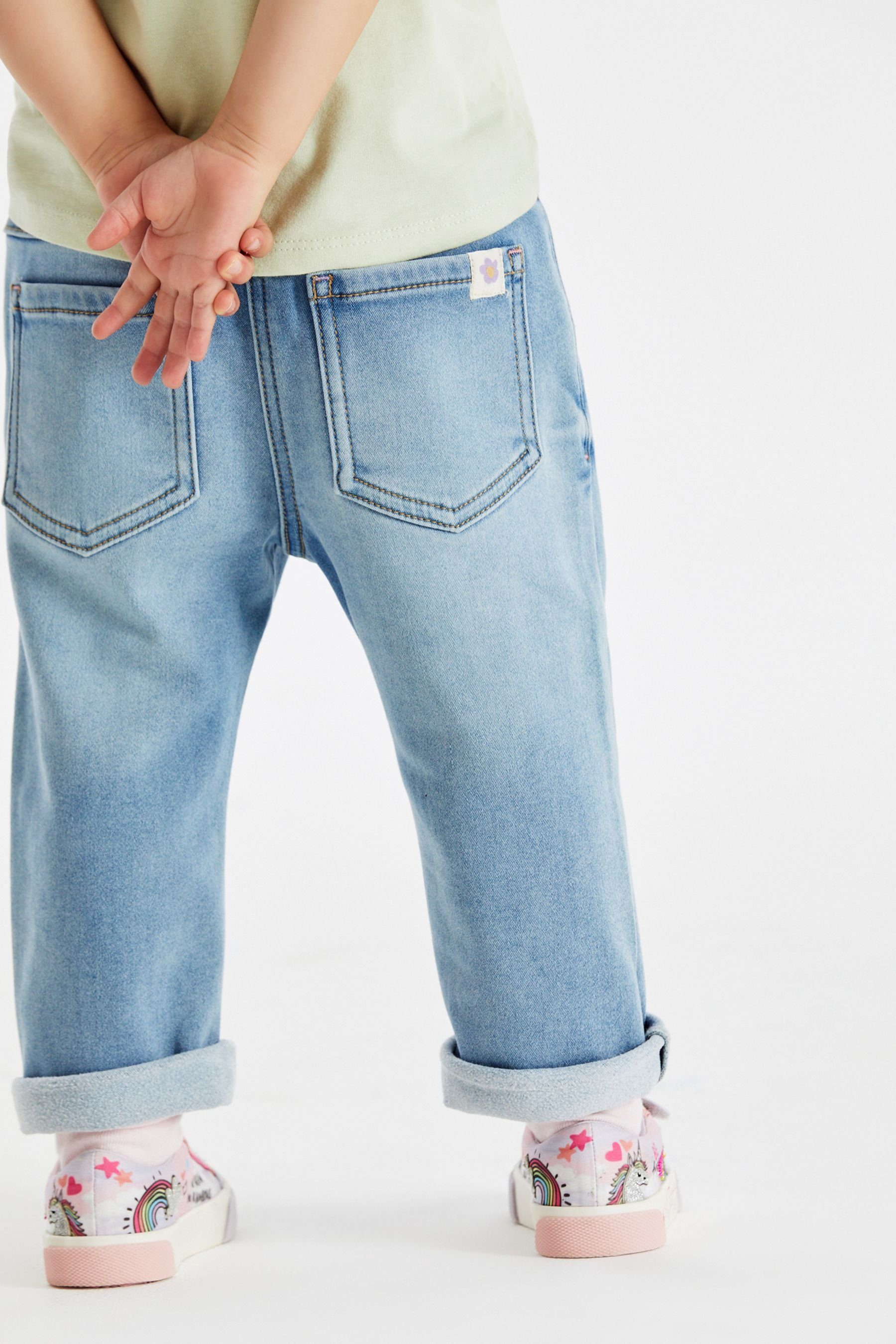 Light Denim 5-Pocket-Jeans (1-tlg) Schlupf-Jogginghose Blue Next
