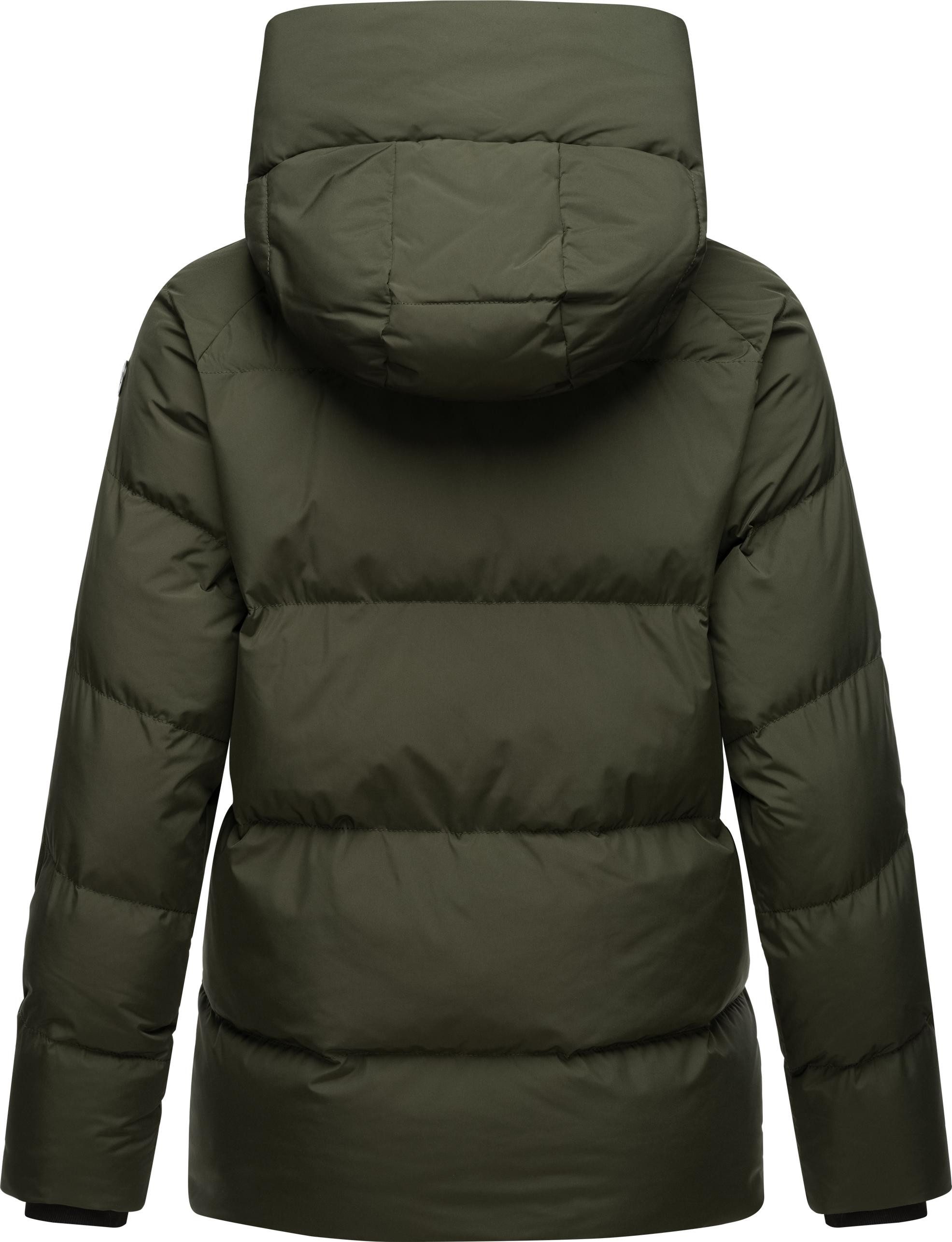 Ragwear Steppjacke Cessi Wasserdichte Damen Winterjacke mit großer Kapuze