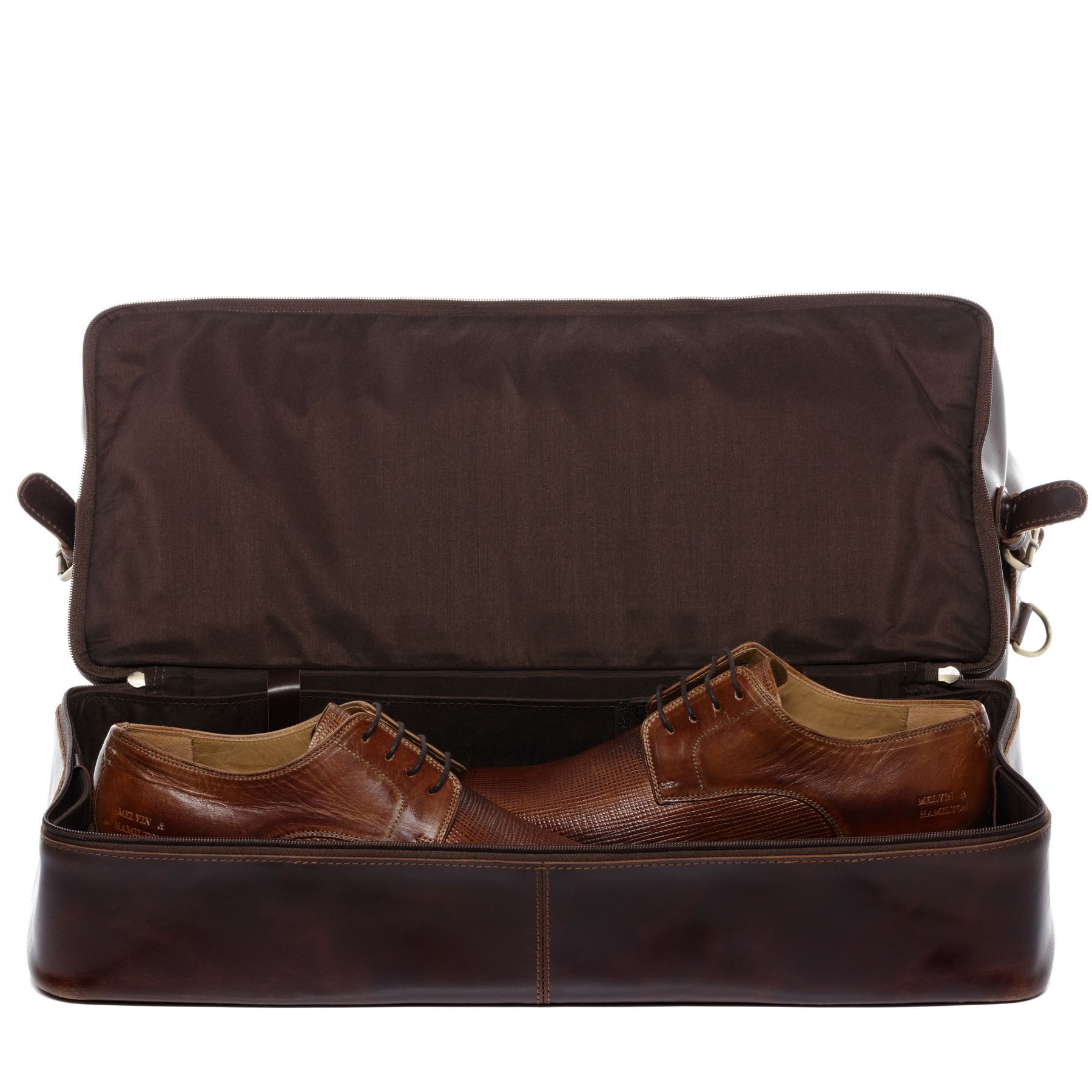 SID & VAIN Reisetasche echt Leder Weekender groß Ledertasche braun KINGSTON, Echtleder Reisegepäck für Damen & Herren, Sporttasche XL braun-cognac