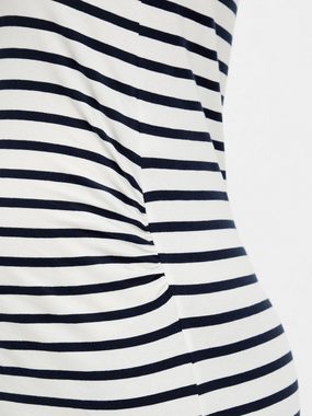 Mamalicious Shirtkleid Maxi Umstands Kleid Stretch Dress Schwangerschafts Mode MLLEA (lang) 4997 in Weiß