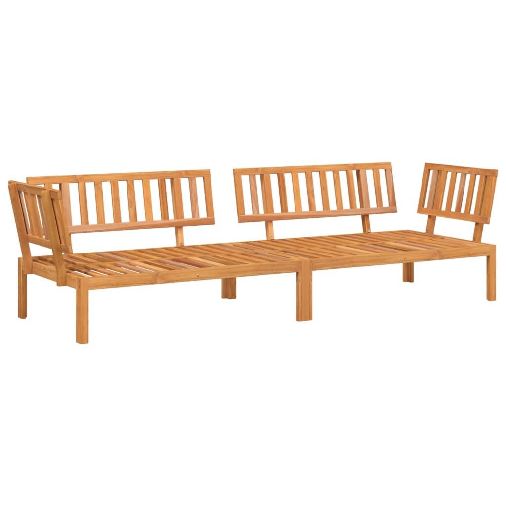 vidaXL Loungesofa Garten-Ecksofas aus Paletten 2 Stk. Massivholz, 1 Teile