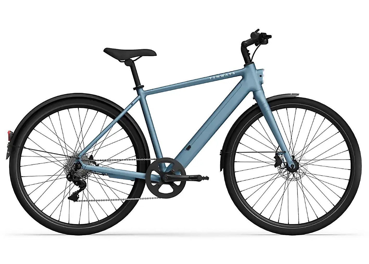 Tenways E-Bike Tenways CGO600 Plus 360 Wh Herren blau 2025, 8 Gang Shimano Claris, Kettenschaltung, Tenways C9, 360 Wh