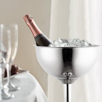 Morleos Outdoor-Flaschenkühler Sektkühler Flaschenkühler Weinkühler Champagner Edelstahl, Silber Ständer, 38,8x83 cm