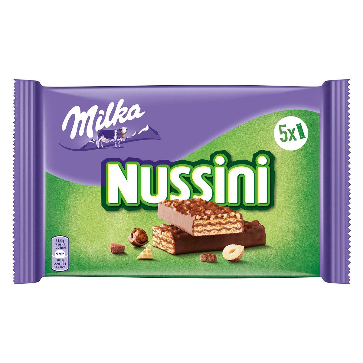 MILKA Schokolade, Milka Nussini Milch 5er