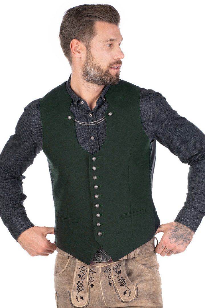 Orbis Textil GmbH & Co. KG Trachtenweste Trachtenweste - LUDWIG - trachtengrün