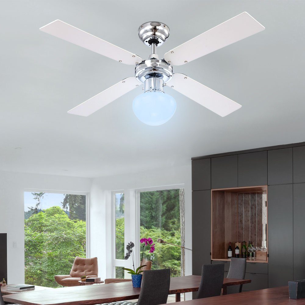 Ventilator etc-shop Fernbedienung RGB Abkühlung Design Lüfter Sommer Deckenventilator, LED
