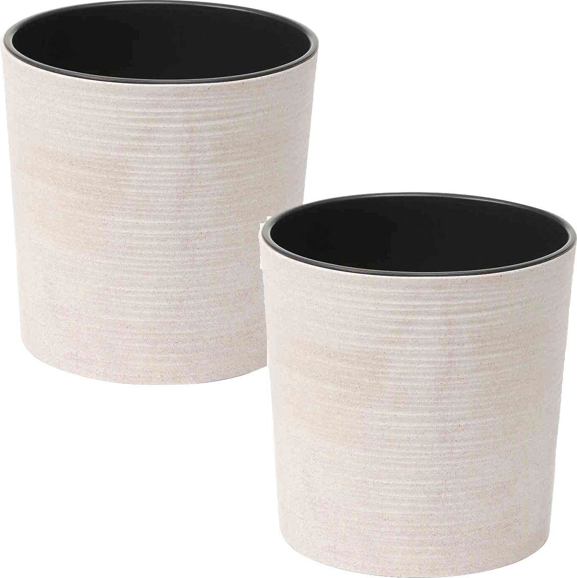 Siena Garden Pflanzkübel (2 St), Rillenoptik, günstig online kaufen