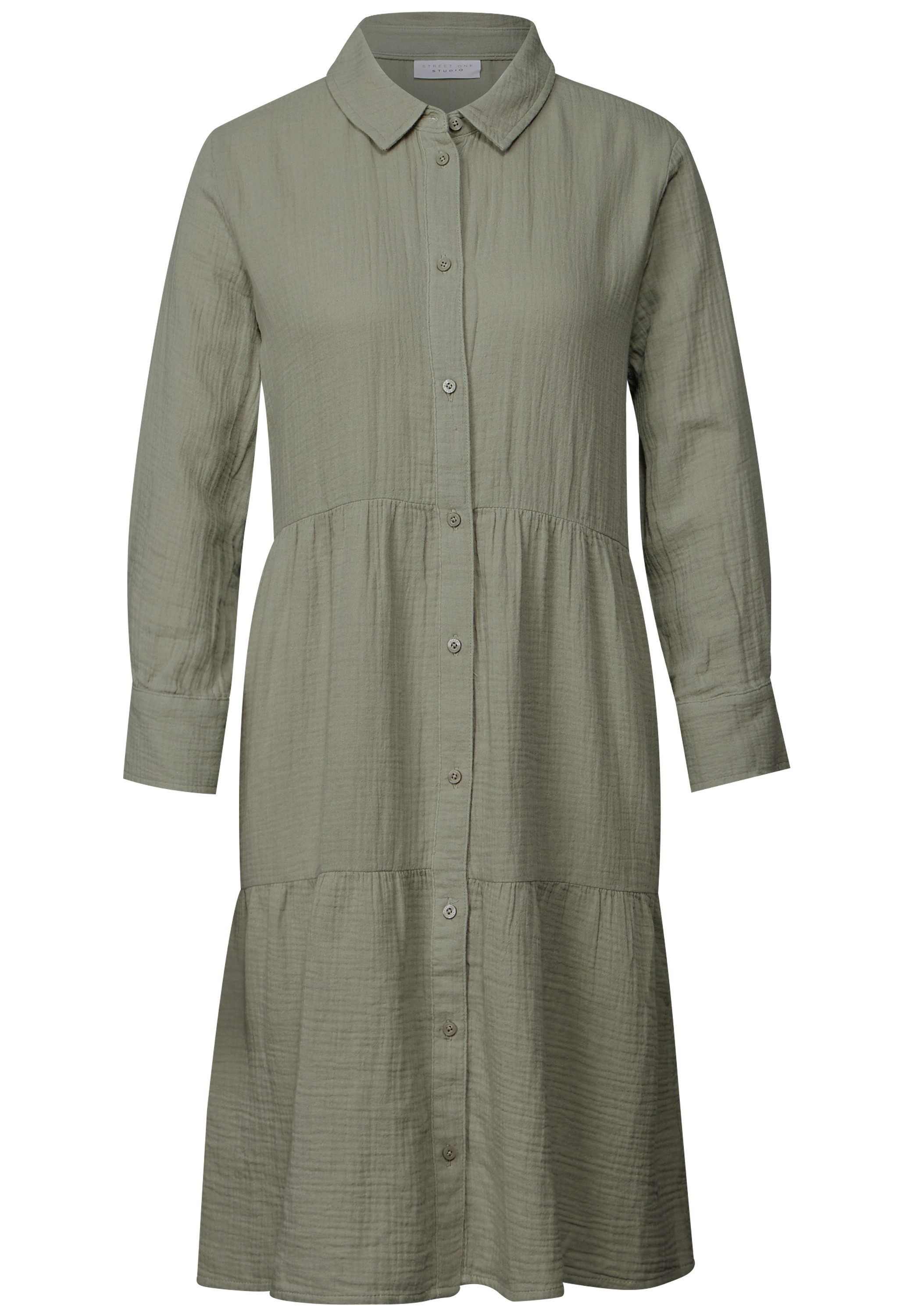 STREET ONE STUDIO Blusenkleid aus 100% Baumwolle