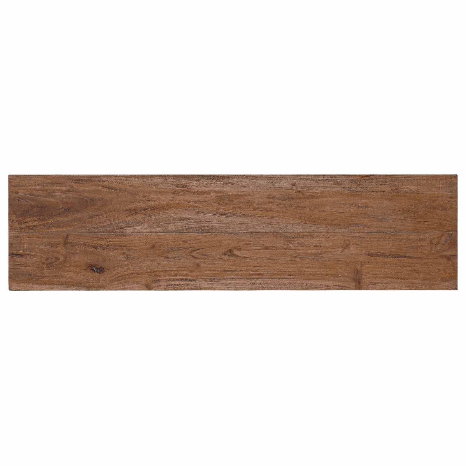 vidaXL Sitzbank Bank Natur 93 x 26 x 45 cm Mahagoni Holz (1-St)