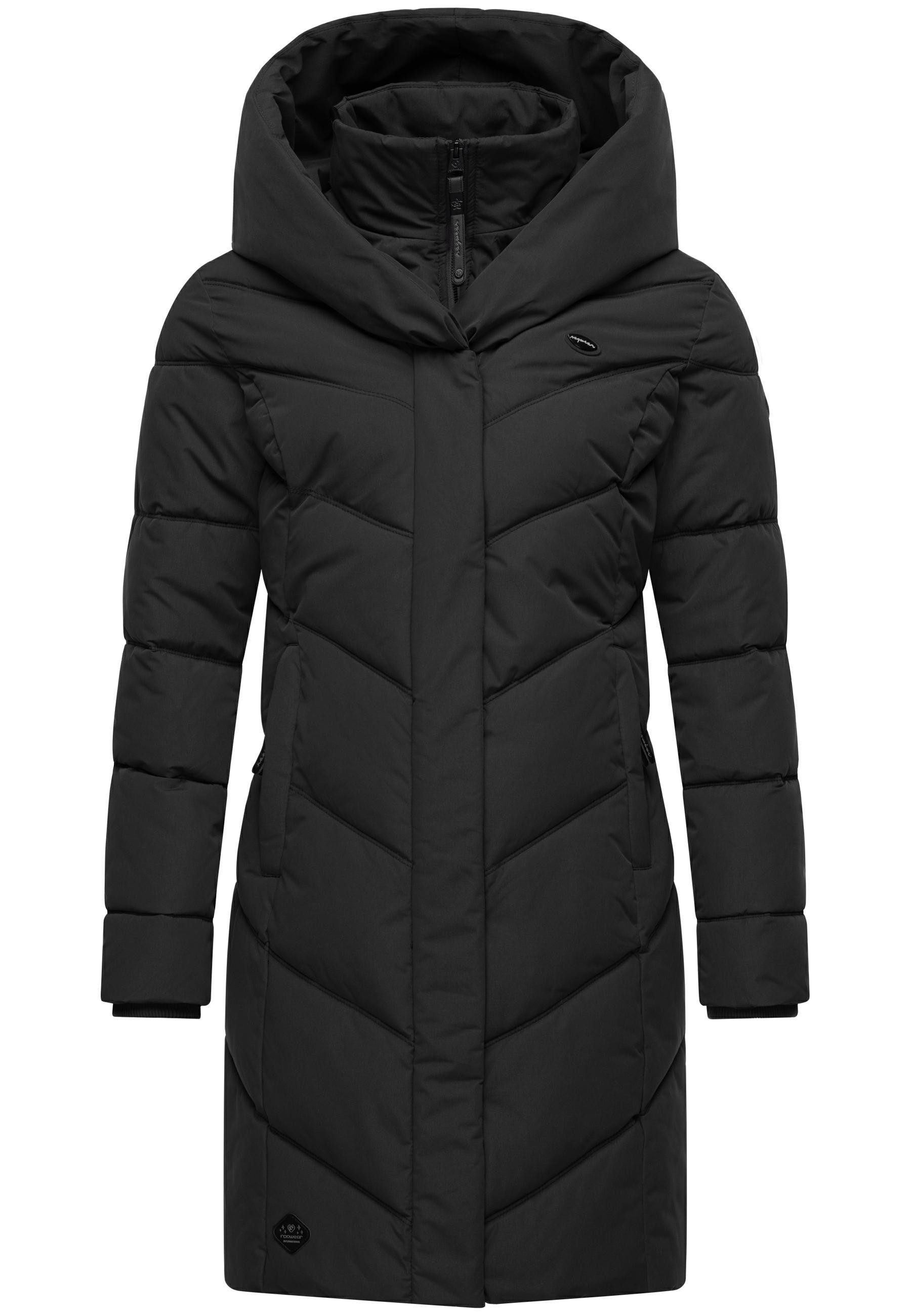 Ragwear Steppmantel Natalka stylischer, gesteppter Winterparka mit gefütterter Kapuze