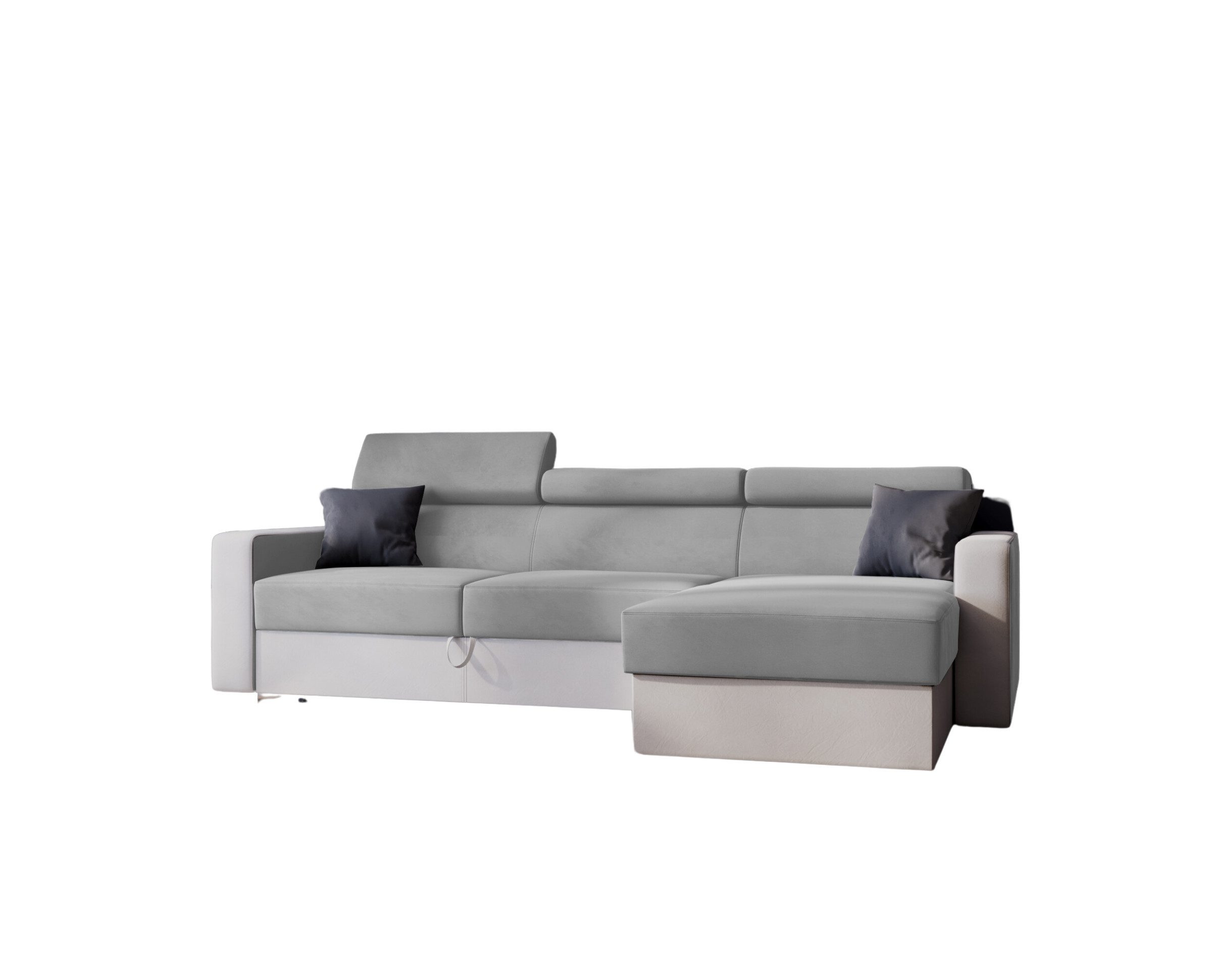 Goldstoff Ecksofa mit Schlaffunktion & Bettkasten günstig online kaufen