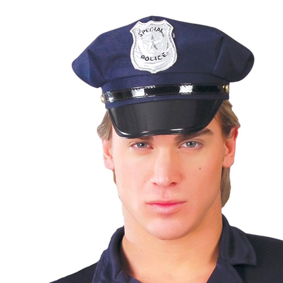 Kostüm Mütze Polizeimütze Blau