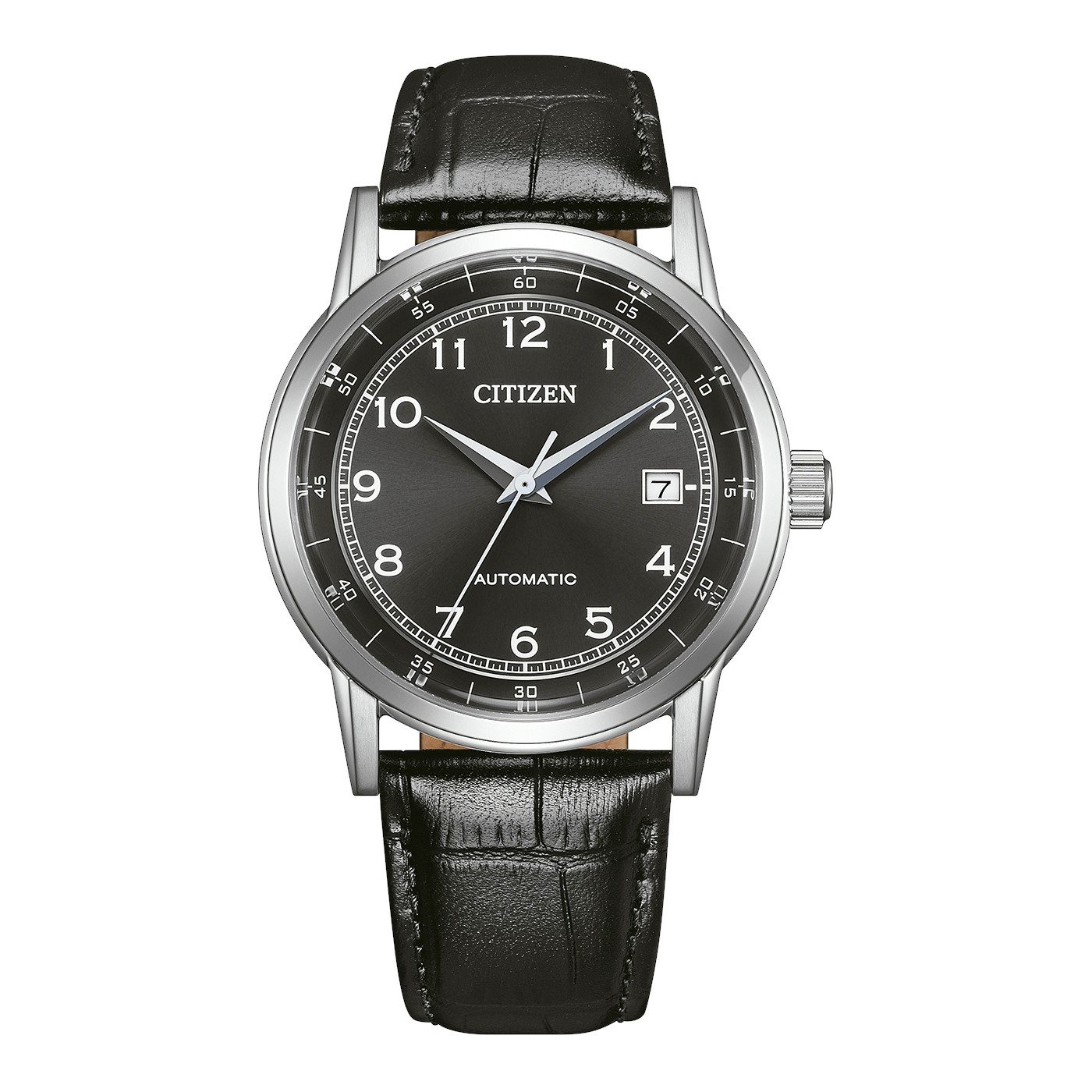 Citizen Automatikuhr Automatik Classic NJ0210-05E, Armbanduhr, Herrenuhr, Lederarmband, analog, Big Date