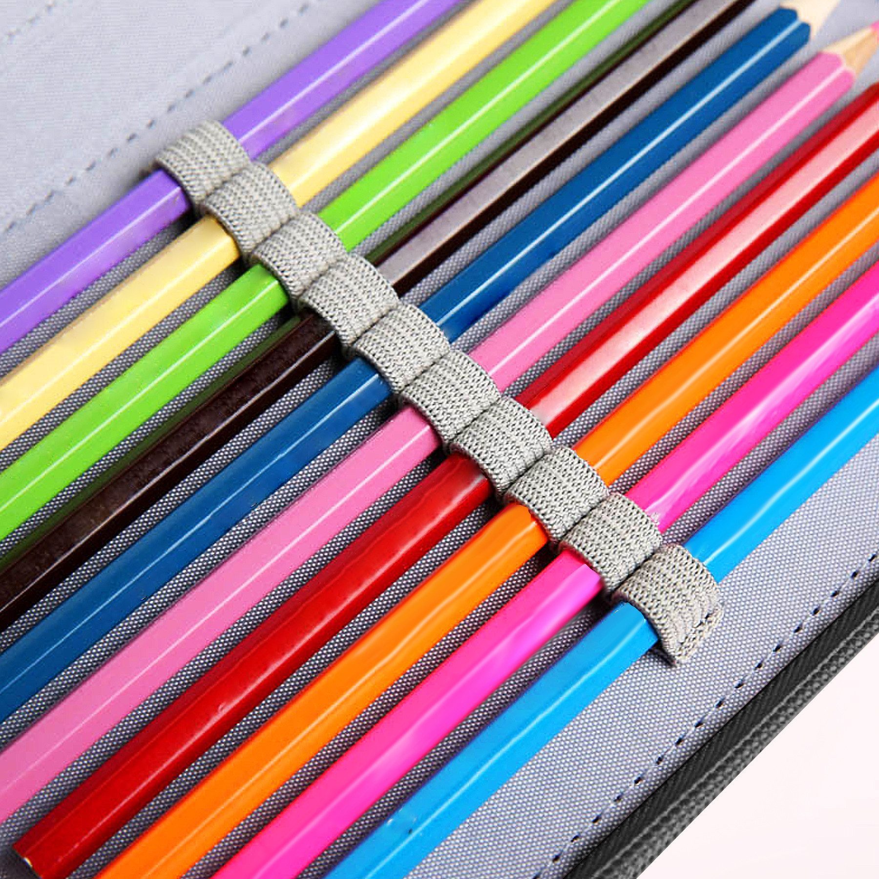 Mutig Federmäppchen Federtaschen mit 72 Slots für Stifte, große Kapazität, (Federmäppchen Kinder, 4 Organisierte Fächer, Bleistift-Organizer, Aus Oxford-Stoff,  – Bild 4 von 5