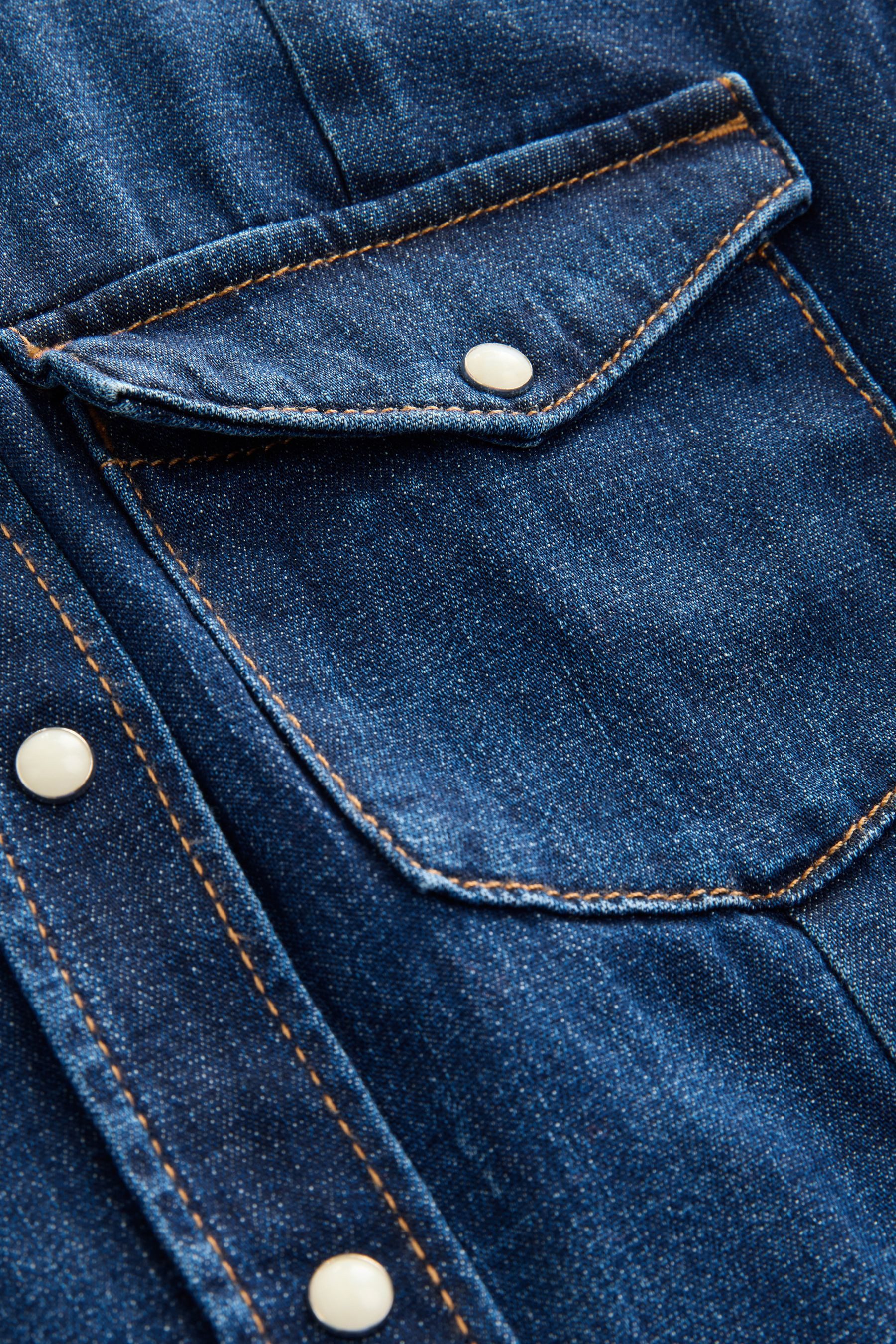 Next Jeanshemd Größere Oberweite Enges Jeanshemd günstig online kaufen