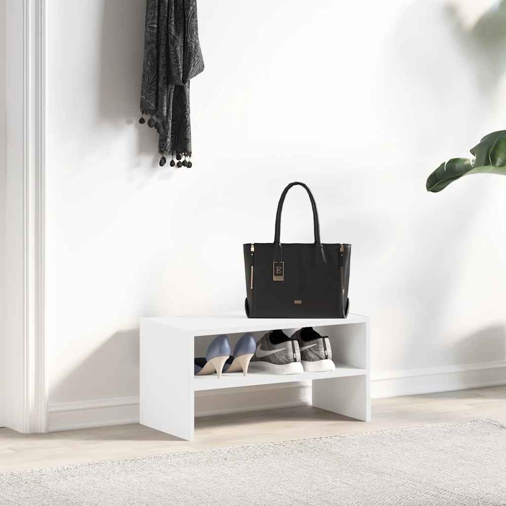 vidaXL Schuhregal Schuhregal Stapelbar Weiß 60x30x30,5 günstig online kaufen