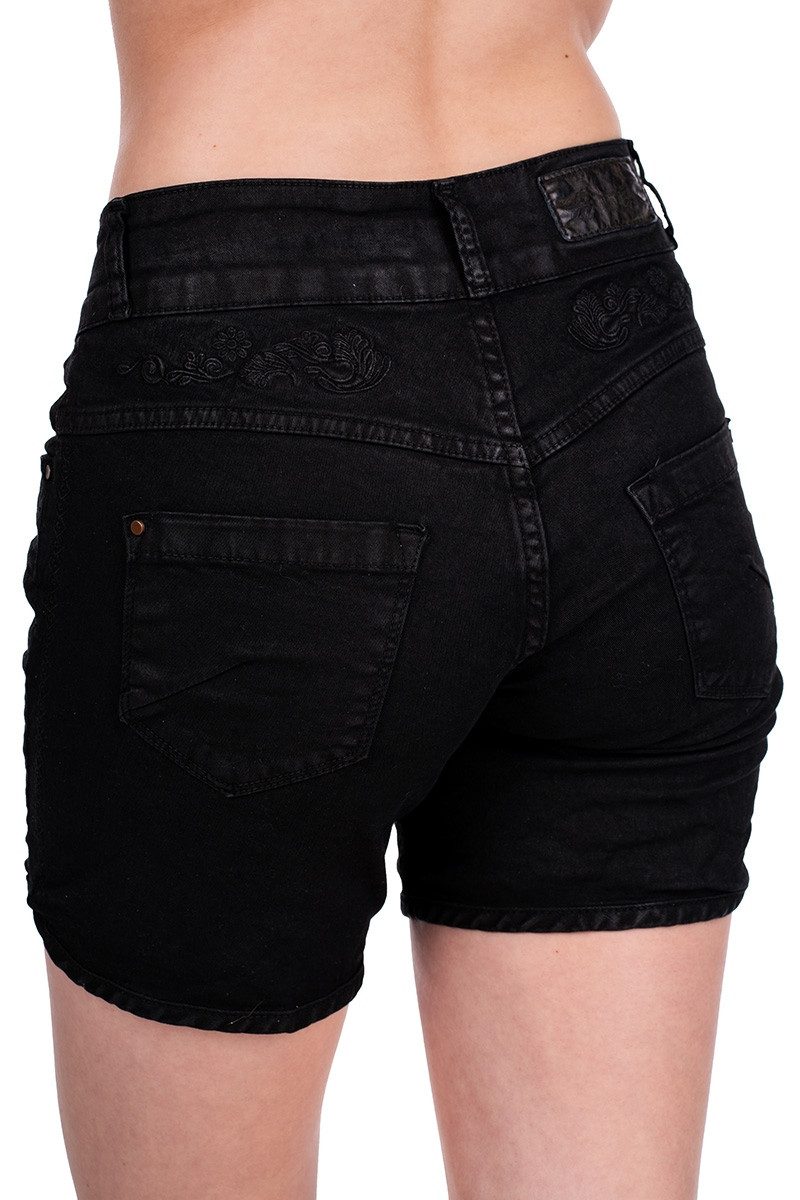 Hangowear Trachtenjeans Trachtenjeans Damen - HENDRINA KURZ - schwarz