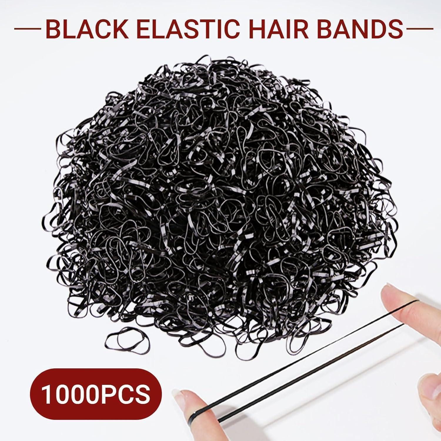 LuxusKollektion Haargummi 1000 Stück Elastische Haargummis Klein Haarstyling Zubehör