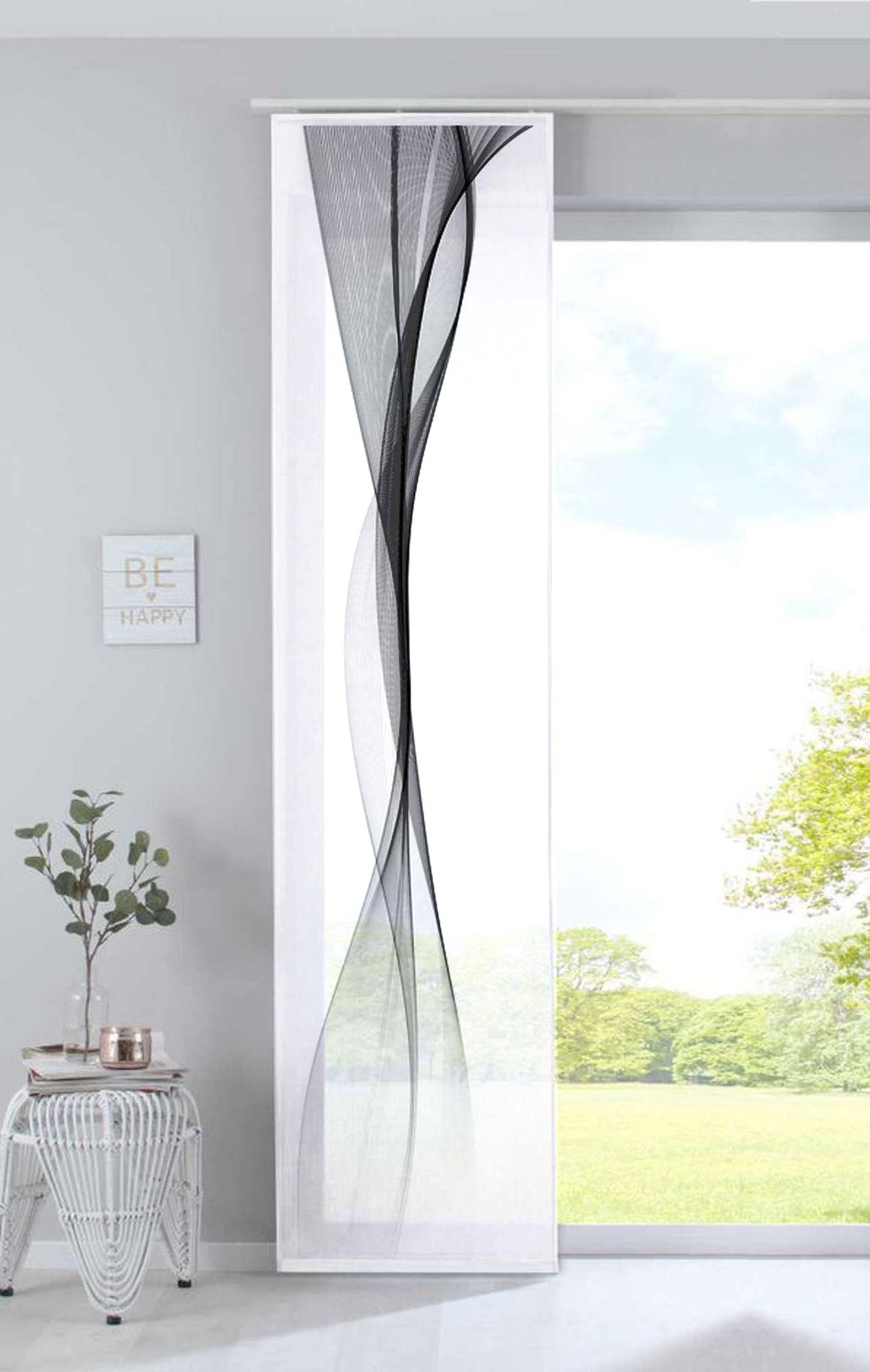 Gardinenbox Schiebegardine (1 St), Klettband, blickdicht, Microfaser, Bedru günstig online kaufen