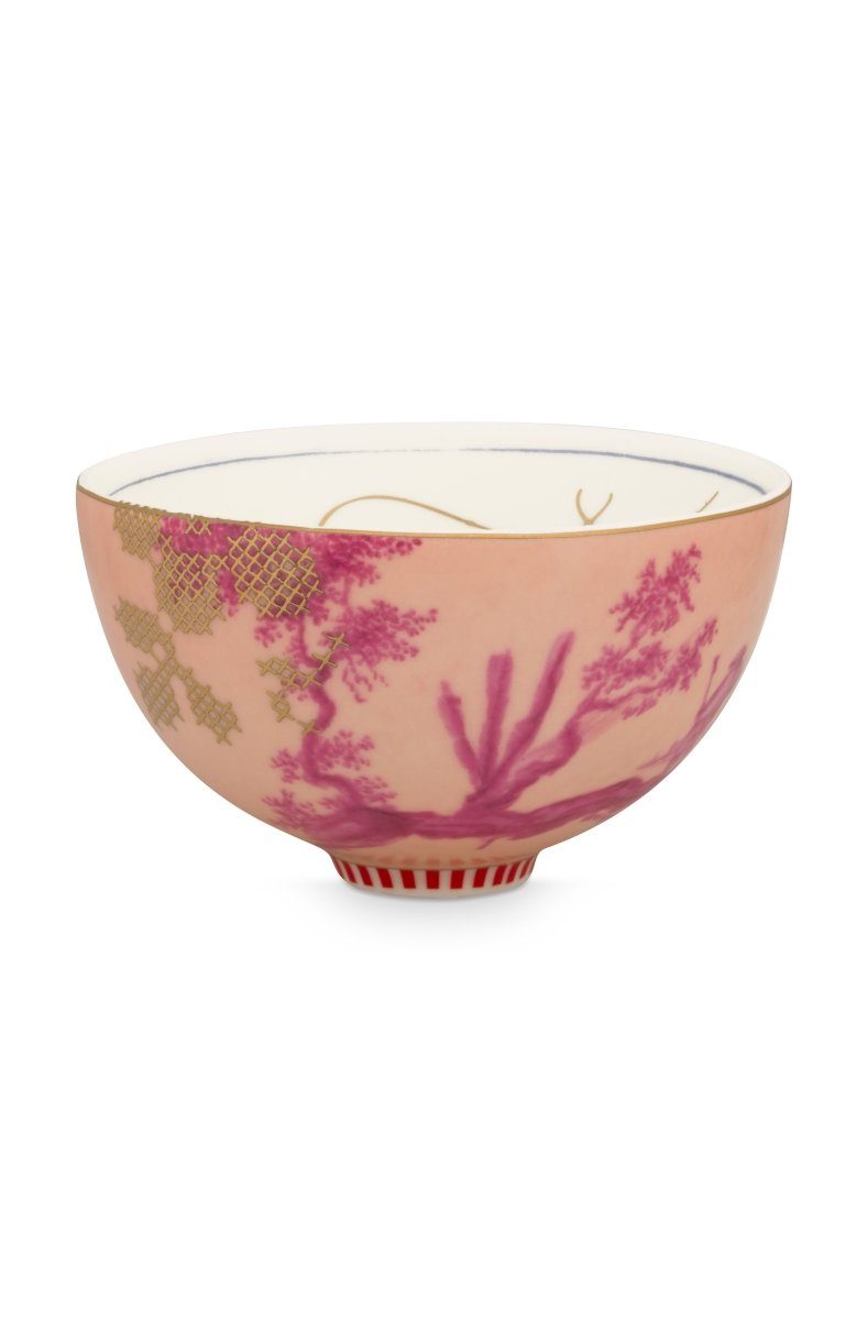 PiP Studio Schale Heritage Bowl Painted Pink 12 cm, Porzellan, (Schüsseln & Schalen)