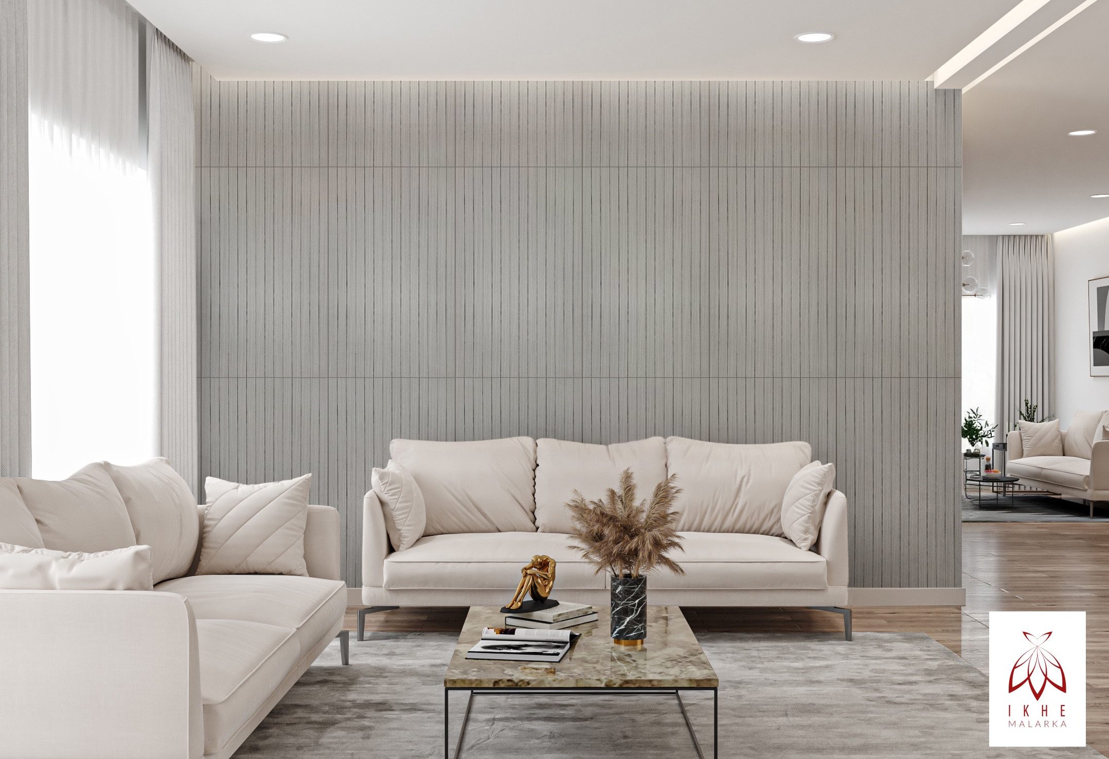 IKHEMalarka Wandpaneel Lamellen Selbstklebend 100x60 cm – PVC + PE-Schaum, günstig online kaufen