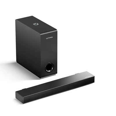 Ultimea 2.1 Soundsystem (160 W, Soundbar mit Subwoofer Minimales Design, Schlank und doch mächtig)