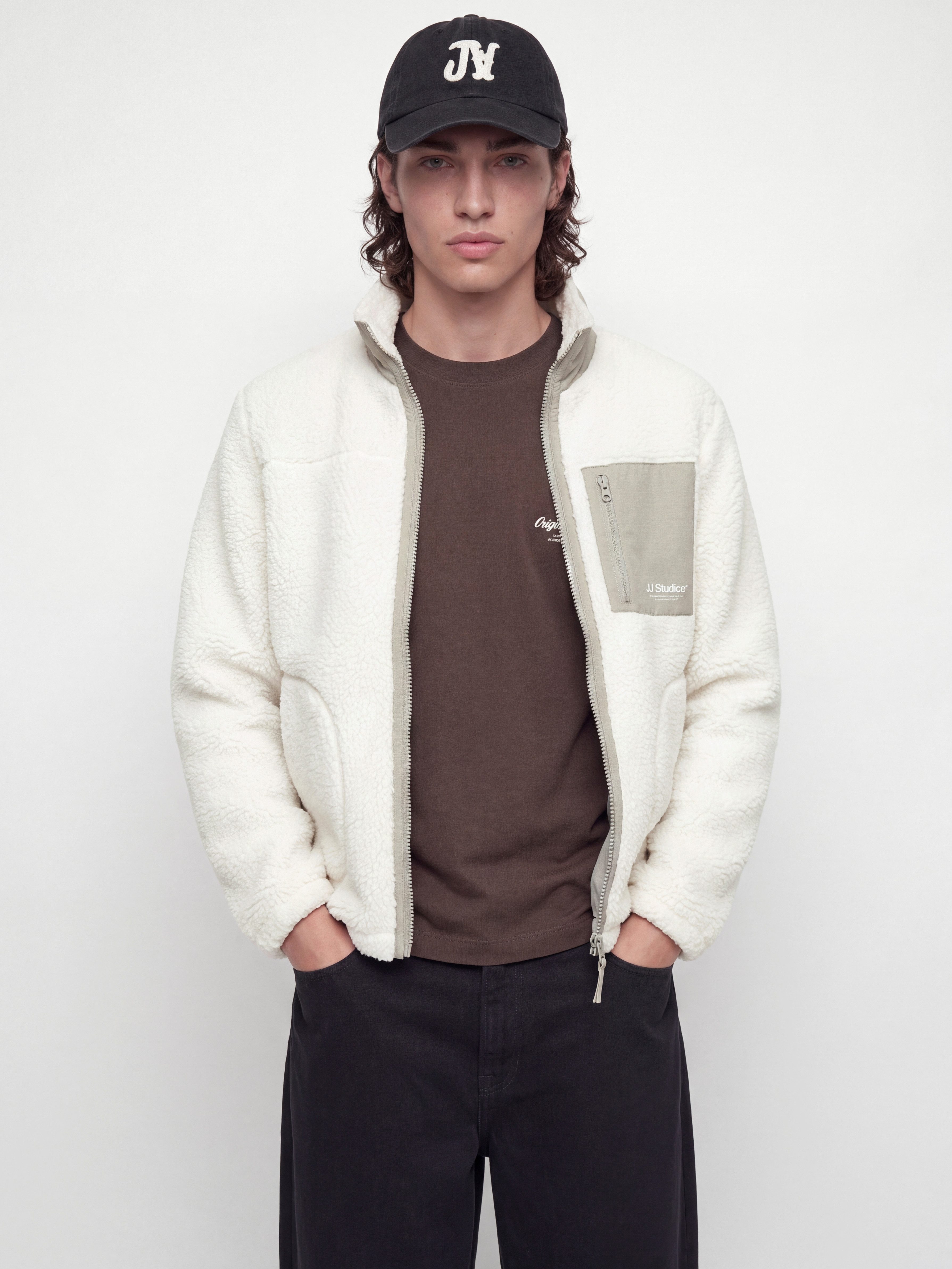 Jack & Jones Plüschjacke JJESOHO TEDDY JACKET AW26 NOOS Kunstfaser, Teddy Material
