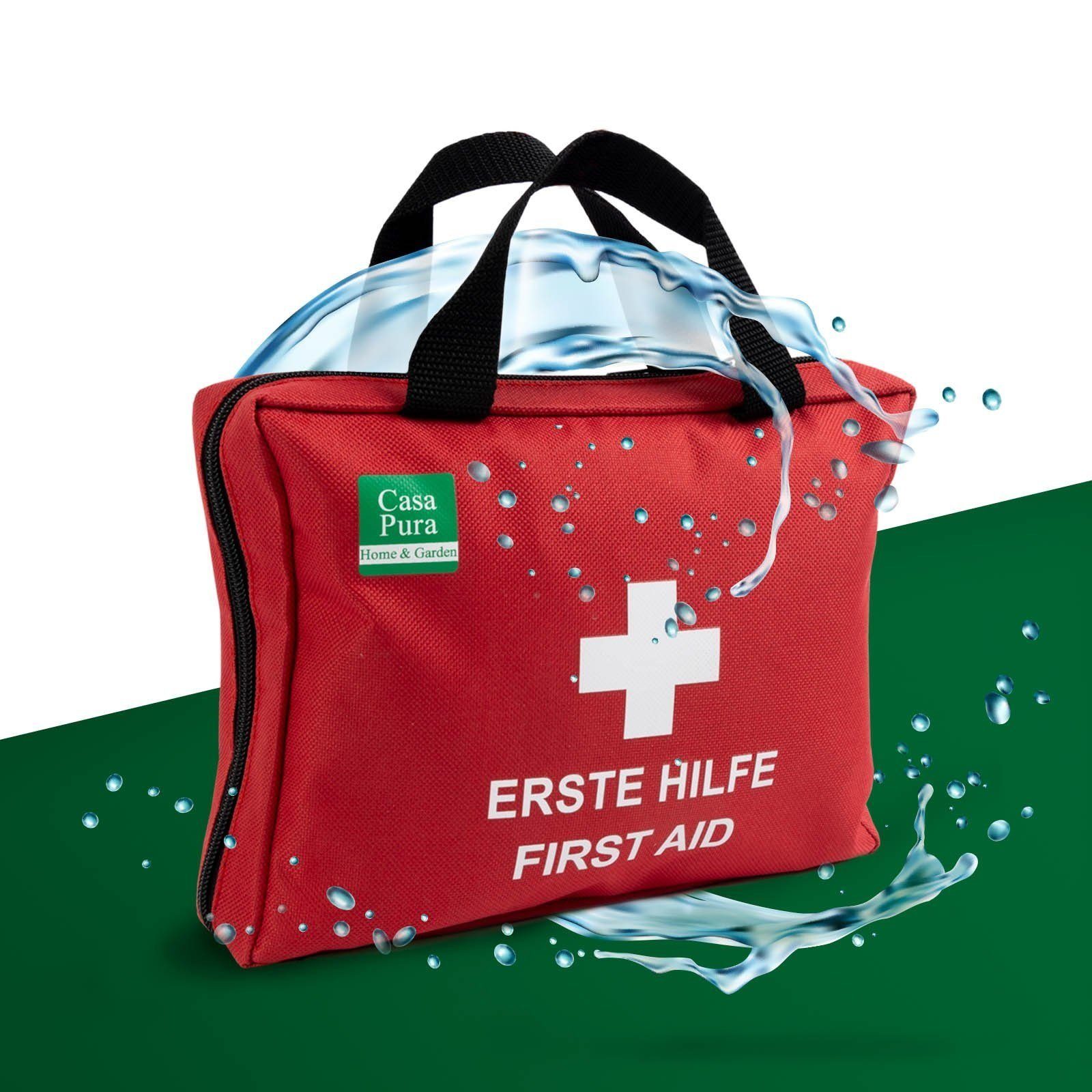MNT10 Erste-Hilfe-Set Notfall Erste-Hilfe-Set Outdoor, DIN 13167, Mini  First Aid Kit, Mini Erste Hilfe Set für Kinder, Fahrrad, Wandern