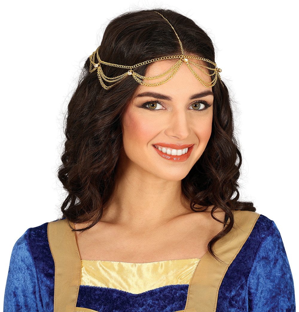 Fiestas Guirca Kostüm, Prinzessin Mittelalter Kopfschmuck Karneval Kostüm G günstig online kaufen