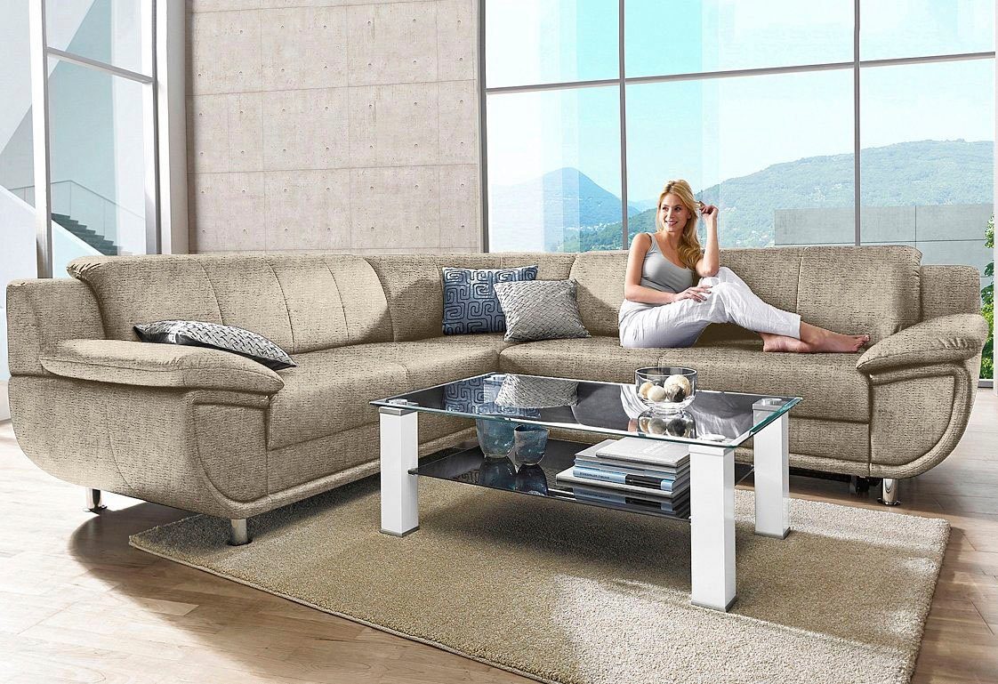 TRENDMANUFAKTUR Ecksofa Rondo wahlweise mit Schlaffunktion, günstig online kaufen