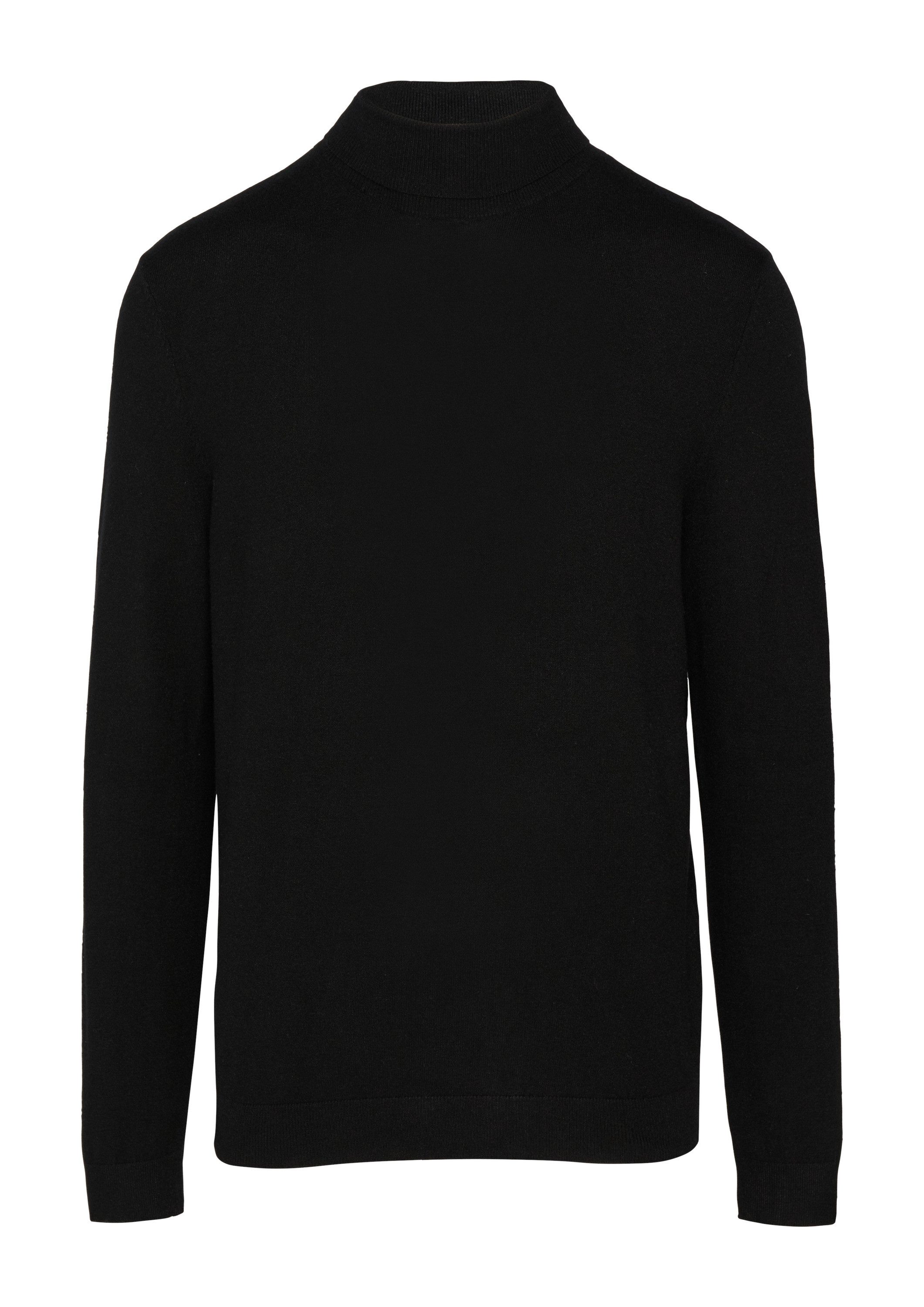 QS Longpullover Strickpullover Slim-Fit-Pullover mit Rollkragen günstig online kaufen