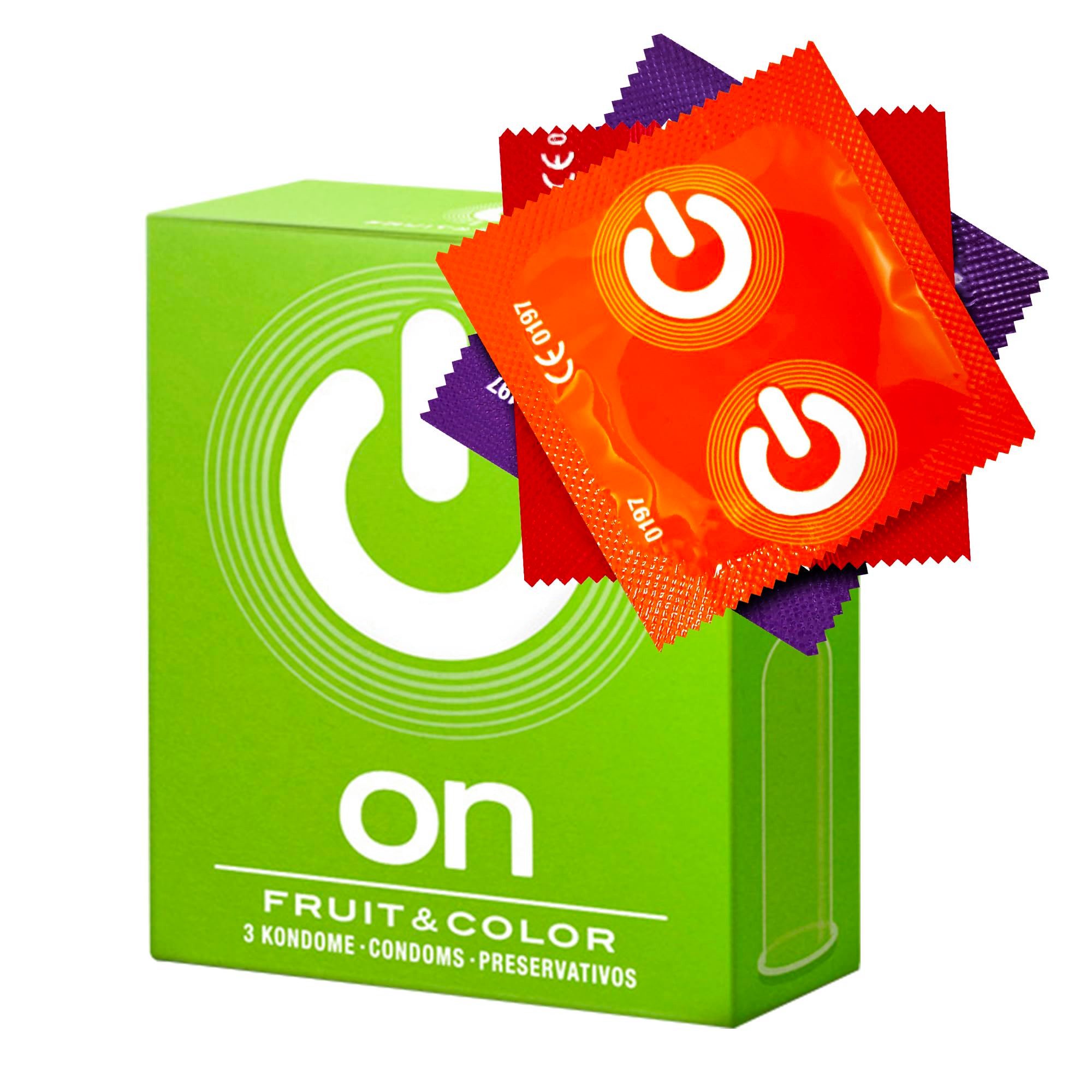 ON Condoms Kondome verschiedene Sorten Premium Preservative, Natur, extra dünn, gerippt, stimulierend, aromatisiert