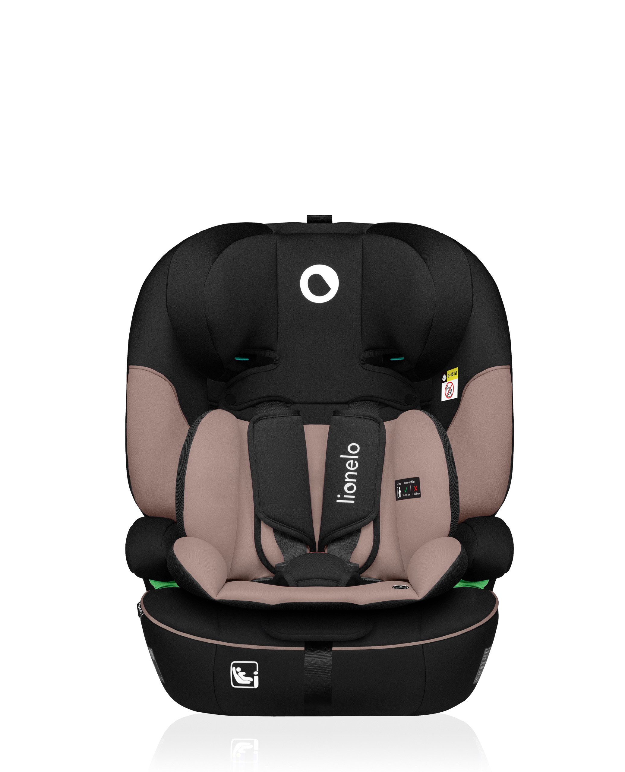 lionelo Autokindersitz LEVI I-SIZE, ab: 15 Monaten, bis: 12 Jahre, (Set), i-Size / Universell passend, passt in alle Autos