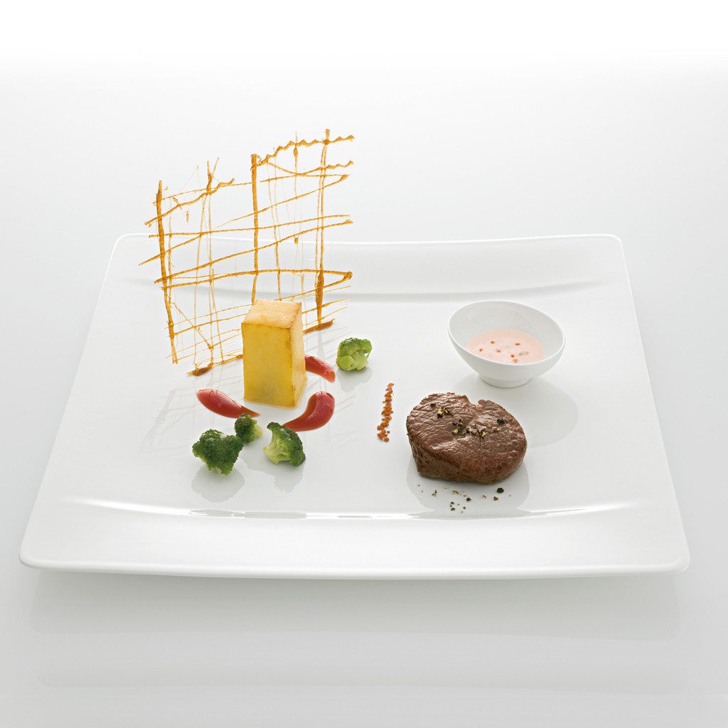 Villeroy & Boch Signature Speiseteller Modern Grace Speiseteller, (1 St), Premium Bone Porcelain, mikrow.- & spülm.sicher, Made in Germany