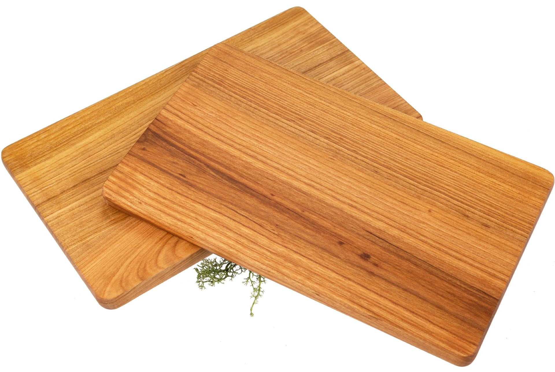 Holz Frank Schneidebrett Schneidebrett rechteckig - Kirsch Holz geölt - 30 x 18 x 1,5 cm, Holz, (1-St)