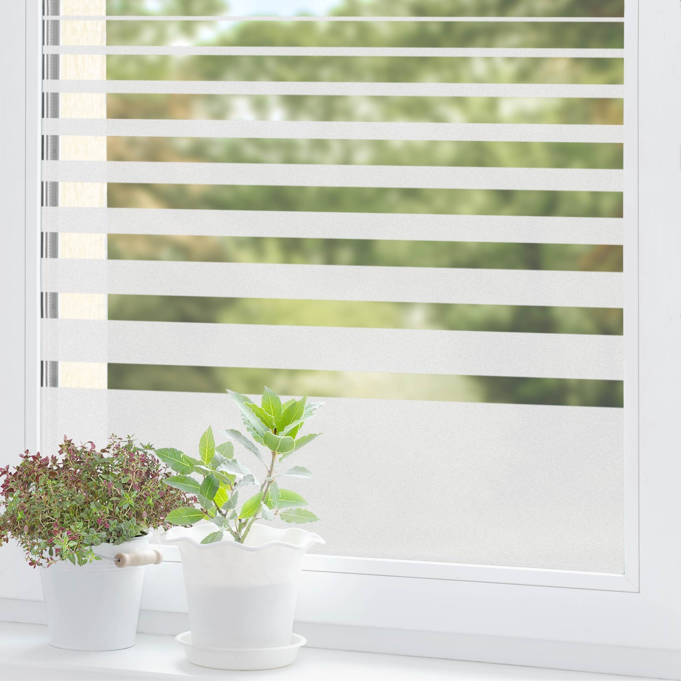 Bilderdepot24 Fensterfolie statisch haftend Motiv Fensterdeko Streifen Muster III Muster, blickdicht, Innen Fenster Tür Balkontür Küche Badezimmer Wohnzimmer Schlafzimmer