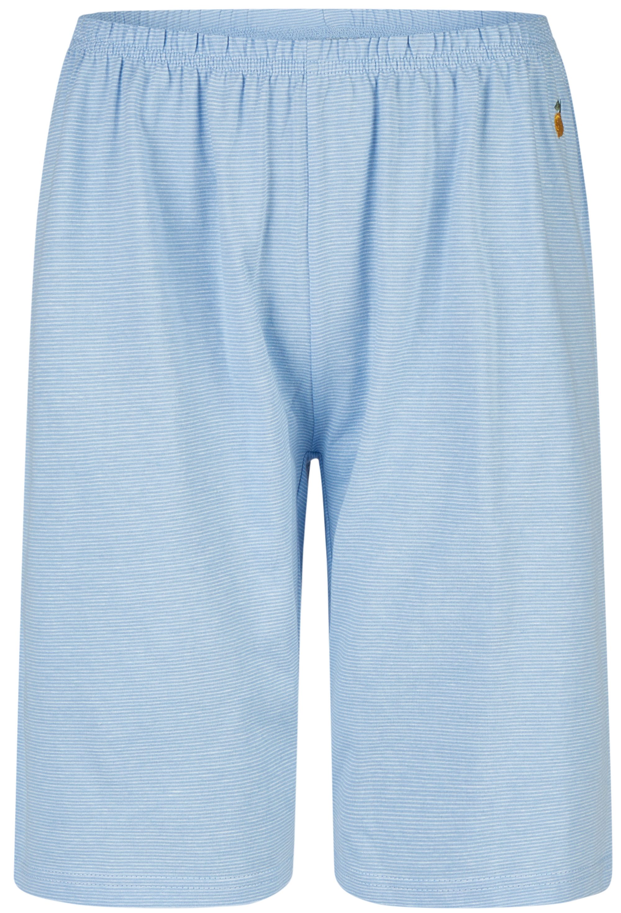 By Louise Pyjamahose Lace Luxury (1-tlg., 1-teilig) Damen Schlafhose Pyjamahose Bermuda Hose Baumwolle