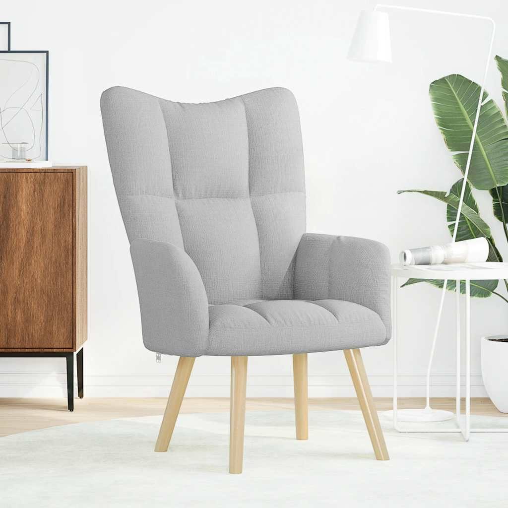 vidaXL Sessel Relaxsessel Wolkengrauer Stoff (1-St) günstig online kaufen